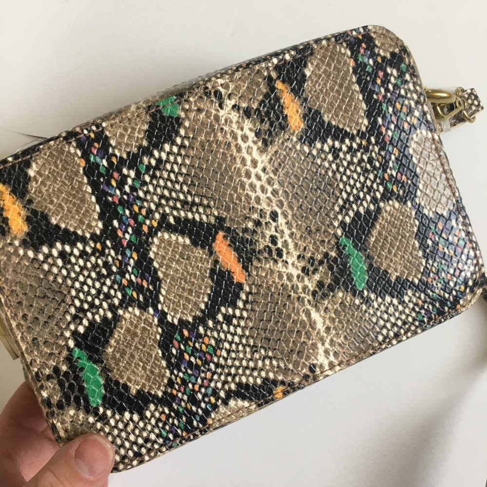 Madewell Beige Snake-Print Crossbody with Multicolor Accents - Picture 7 of 12